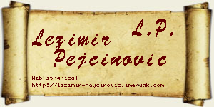 Ležimir Pejčinović vizit kartica